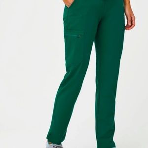 Figs Yola Skinny Scrub Pants - Womens Hunter Green LT